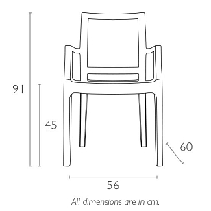 Кресло Siesta Contract Arthur Цвет: бесцветный для дачи Кресло Siesta Contract Arthur Цвет: бесцветный, садовая мебель