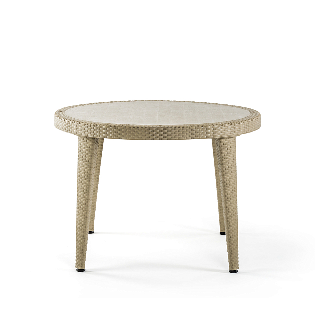 Стол Osaka с пластиковым верхом Ø110 Цвет Кофе 