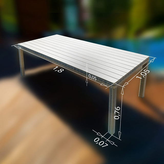 Обеденный стол Lite Venezia 180 серый 