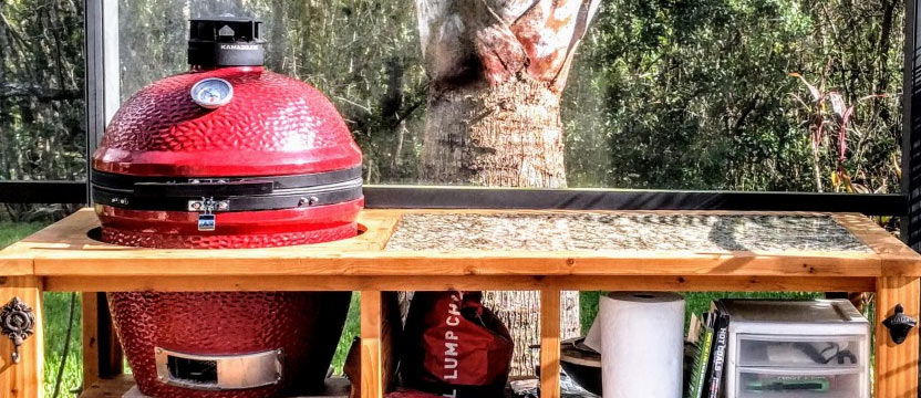 Керамический гриль Kamado Big Joe II Red