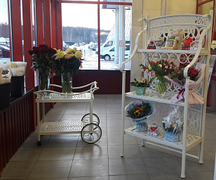 Сервировочный стол Вишневый Садъ Классик белый, садовая мебель