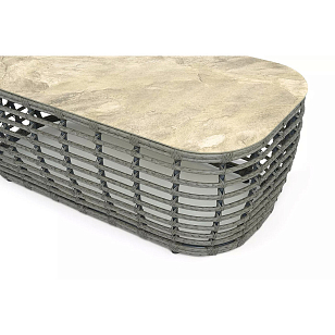 Журнальный стол 4SIS Ницца Цвет: серый для дачи Журнальный стол 4SIS Ницца Цвет: серый, садовая мебель