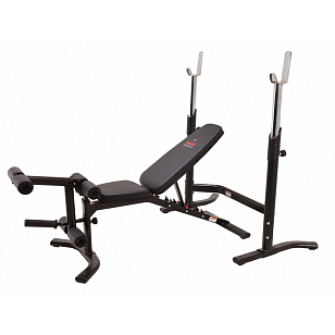 Многофункциональная силовая скамья Smith Strength WB270 со стойками под штангу для отдыха за городом Многофункциональная силовая скамья Smith Strength WB270 со стойками под штангу для хобби и пикника