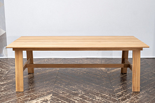 Обеденный стол из тика Joygarden Octa 220 см, садовая мебель