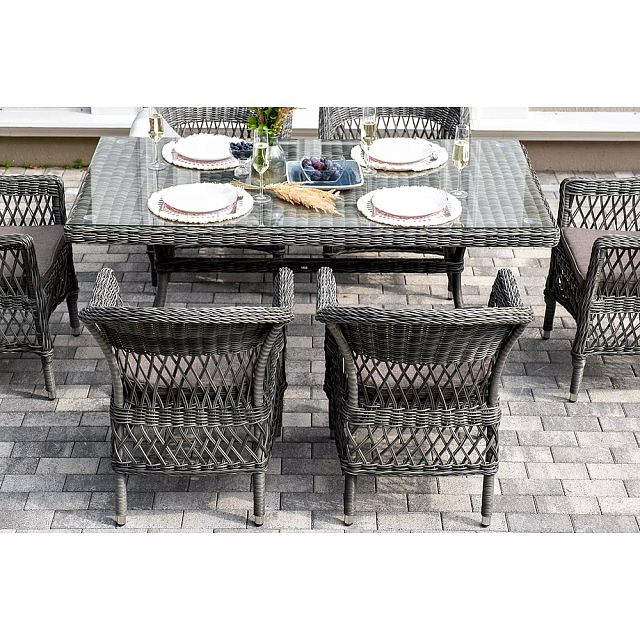 Обеденная группа 4SIS Амароне на 6 персоны, цвет графит 