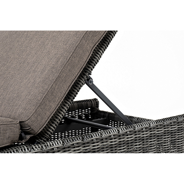 Шезлонг с подушкой 4SIS Рим Цвет: графит 