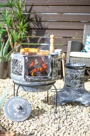 Уличный гриль-камин La Hacienda Linea для сада и загородного дома Уличный гриль-камин La Hacienda Linea, уличное оборудование