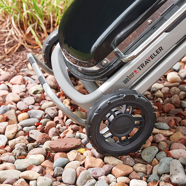 гриль газовый на подставке weber traveler