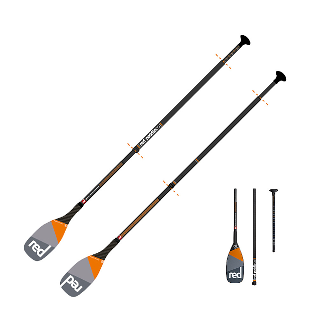 Весло SUP разборное RED PADDLE 2019 CARBON ULTIMATE (3 piece) для серфинга