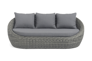 Диван трехместный 4SIS Барселона, цвет графит, садовая мебель