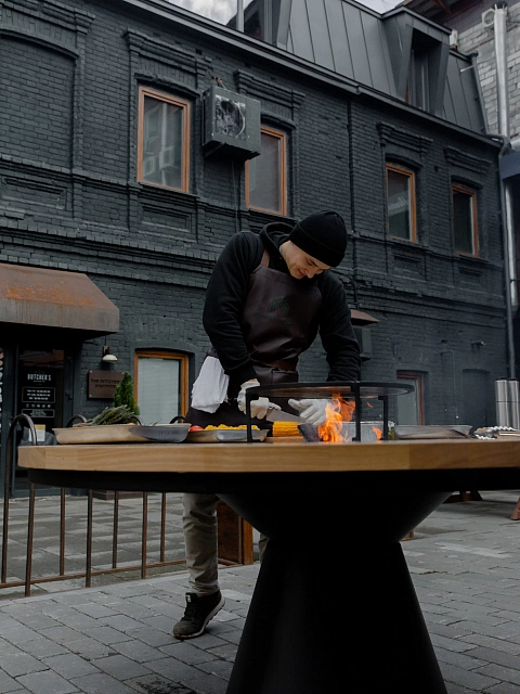 Гриль-очаг Elbrus Home Тибет Ø182 (Термостойкая эмаль)