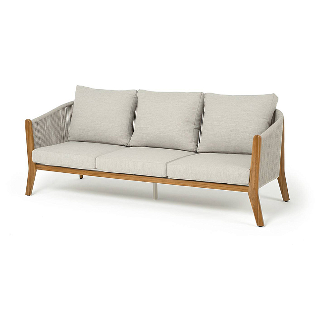 Диван 4SIS Сидней 3-местный, каркас бежевый, роуп бежевый, ткань бежевая 