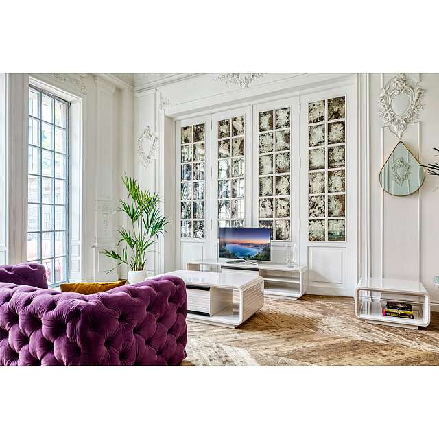 Столик журнальный Paoli Velvet Quadro Цвет: серый беж