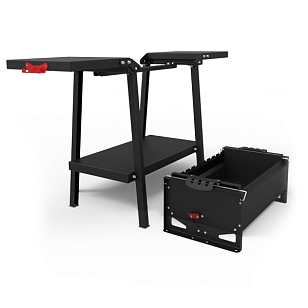 Мангал Grillver Kraftiks Black на подставке для сада