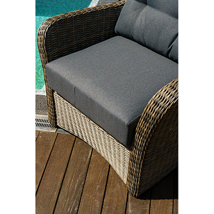 Кресло Lite Venezia Цвет: коричневый для дачи Кресло Lite Venezia Цвет: коричневый, садовая мебель