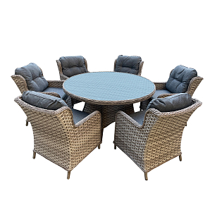 Обеденная группа из искусственного ротанга Kvimol 1314, садовая мебель