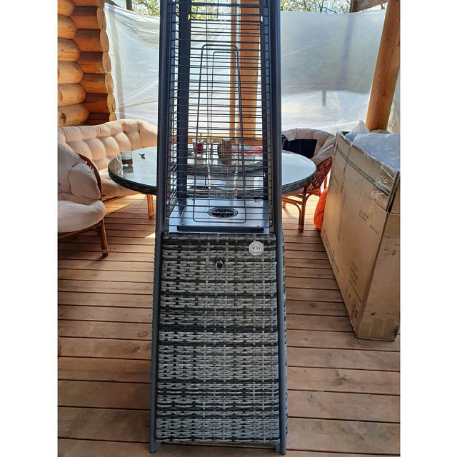 Уличный газовый обогреватель WWT 13I Rotang Grey Mini 