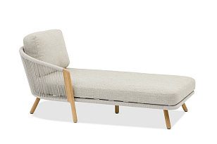 Лаунж зона (диван и столики) Brafritid Avesta серый, тик/алюминий/веревка, садовая мебель