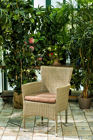 Кресло плетеное Joygarden Aroma светло-коричневый