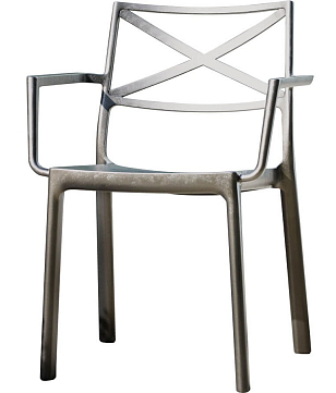 Стул Keter Metalix под чугун для дачи Стул Keter Metalix под чугун, садовая мебель