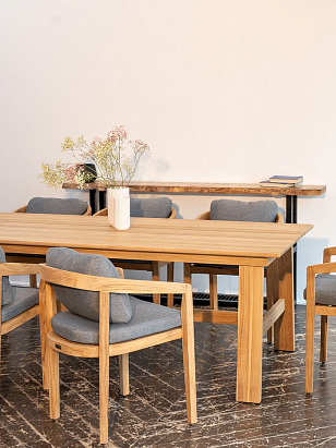 Обеденный стол из тика Joygarden Octa 220 см, садовая мебель