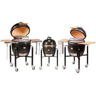 Керамический гриль Monolith Le Chef PRO 2.0 Black на ножках