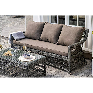 Лаунж зона 4SIS Гранд Латте, цвет графит для дачи Лаунж зона 4SIS Гранд Латте, цвет графит, садовая мебель