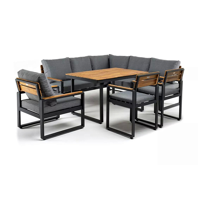 Обеденная группа Joygarden Topa с угловым диваном 