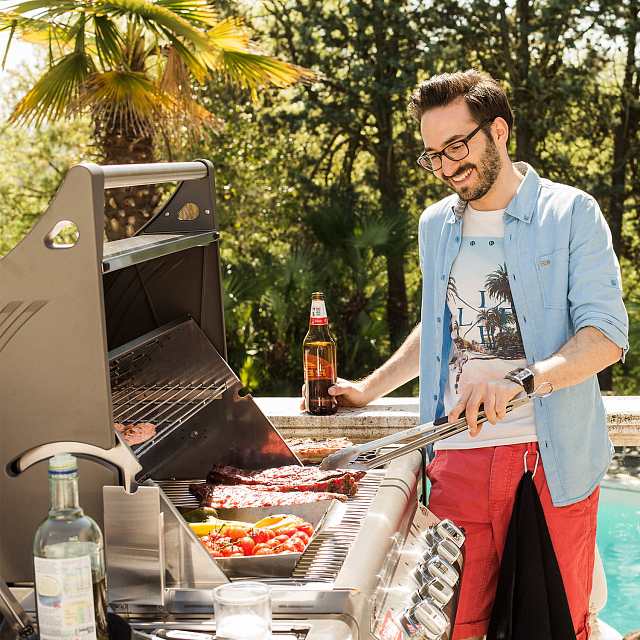 Гриль газовый Napoleon LE3 (нерж. сталь)