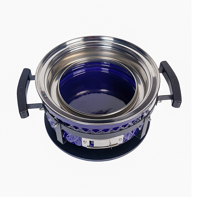 Настольный керамический гриль Diamond Egg Tabletop Grill Цвет: синий