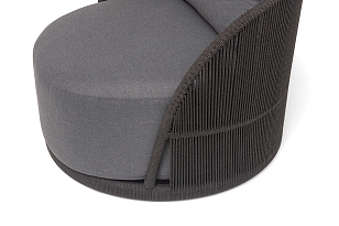 Лаунж зона 4SIS Монтелла 5-местная, цвет темно-серый, садовая мебель