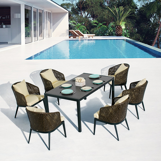 Столовая мебель для сада Mi Casa La Mare Seis 