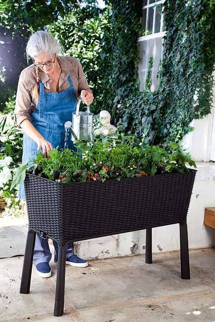 Грядка Keter Easy Grow Цвет: антрацит 