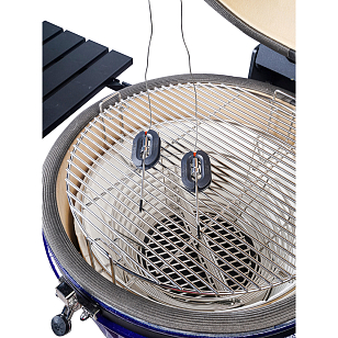 гриль керамический diamond egg xl pro цвет: синий для дачи