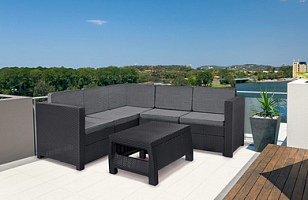 Лаунж зона Keter Provence set графит, садовая мебель