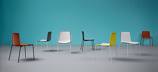 Стул Pedrali Tweet Цвет: черный, белый для дачи Стул Pedrali Tweet Цвет: черный, белый, садовая мебель