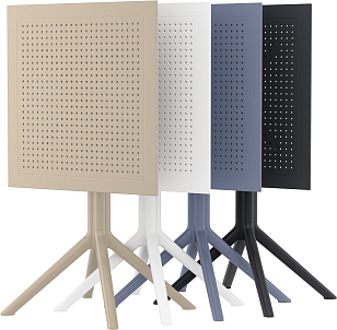 Стол Siesta Contract Sky 60 Цвет: черный, садовая мебель