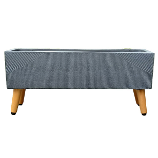 Кашпо Idealist Lite Урбан напольное прямоугольное с подставкой 65 Цвет: антрацит, уличное оборудование