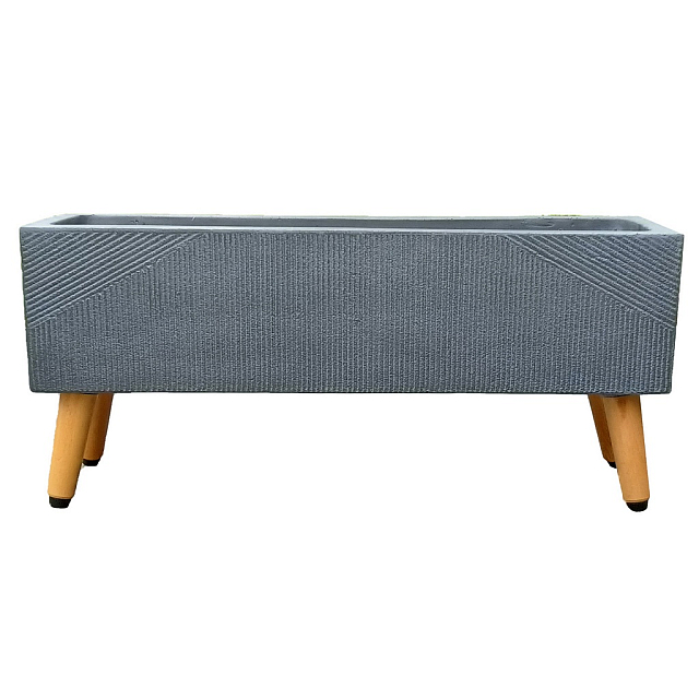 Кашпо Idealist Lite Урбан напольное прямоугольное с подставкой 65 Цвет: антрацит 