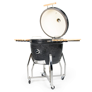 керамический гриль yakiniku xxlarge kamado (основание, столики, pro набор, чехол) для дачи