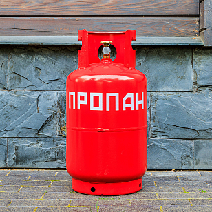 Газовый баллон 27 л НЗГА с вентилем ВБ-2 (с предохранительным клапаном), уличное оборудование