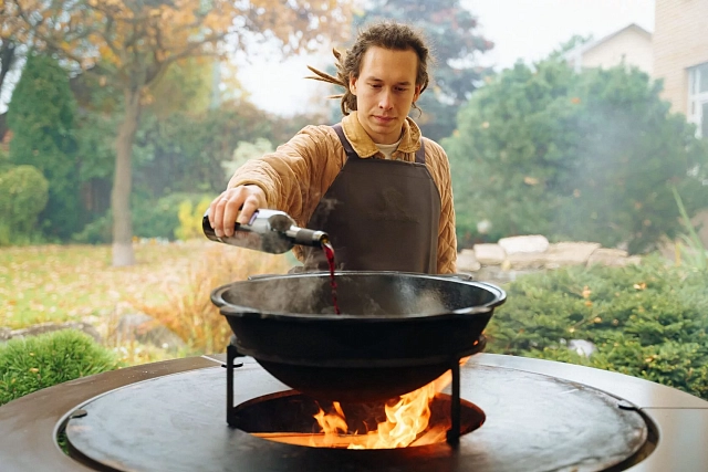 Гриль-очаг Elbrus Home Казбек Ø85 (Термостойкая эмаль)