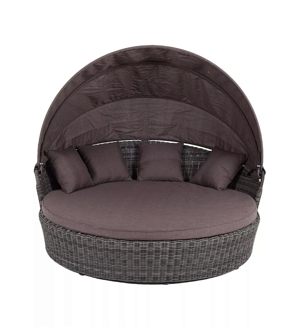 Круглый шезлонг 4SIS Стильяно Цвет: графит 