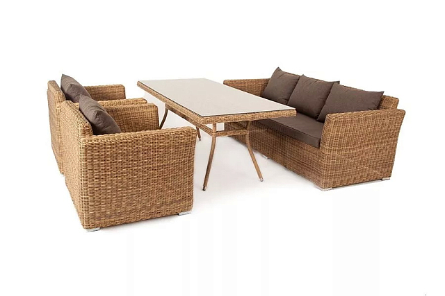 Обеденная группа 4SIS Моккачино, цвет соломенный 