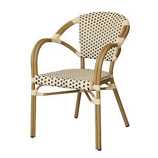 Обеденная группа на 4 персоны 4SIS Кабри, цвет бежево-коричневый, садовая мебель