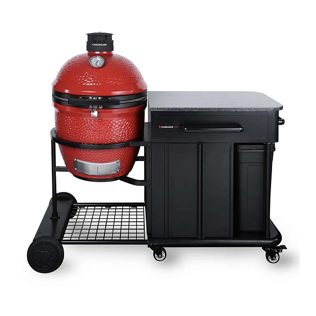 Керамический гриль яйцо Kamado Classic Joe II Red с тележкой