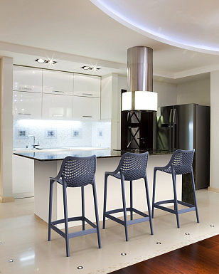 Стул полубарный Siesta Contract Air Bar 75 Цвет: темно-серый, садовая мебель