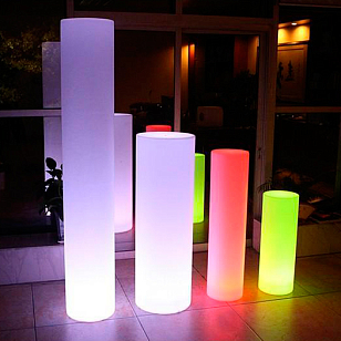 Светящийся LED цилиндр LightHouse Tower 120 см 220V White для сада и загородного дома Светящийся LED цилиндр LightHouse Tower 120 см 220V White, уличное оборудование
