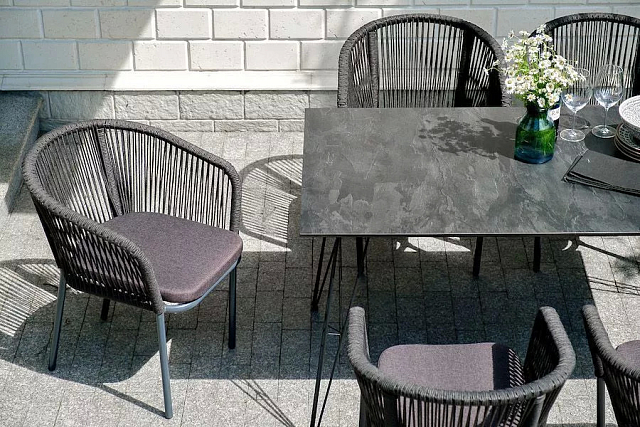 Стул 4SIS Марсель из роупа Цвет: темно-серый 