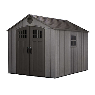 Пластиковый сарай Lifetime WoodLook 8 Х 10, уличное оборудование